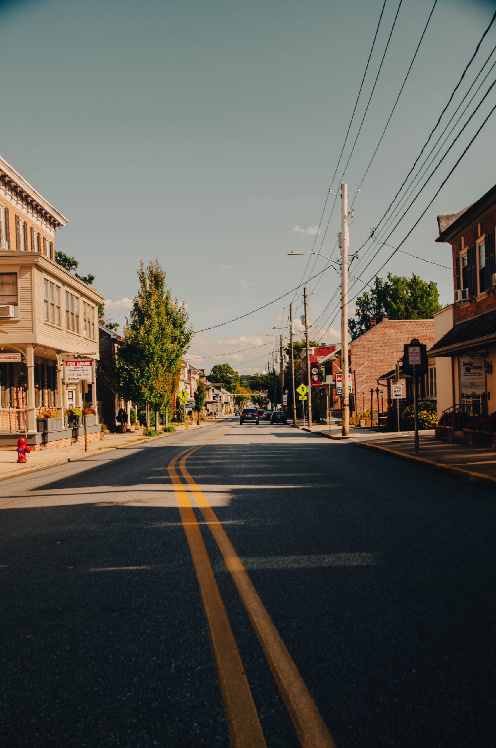 Anne Carol website - small town street